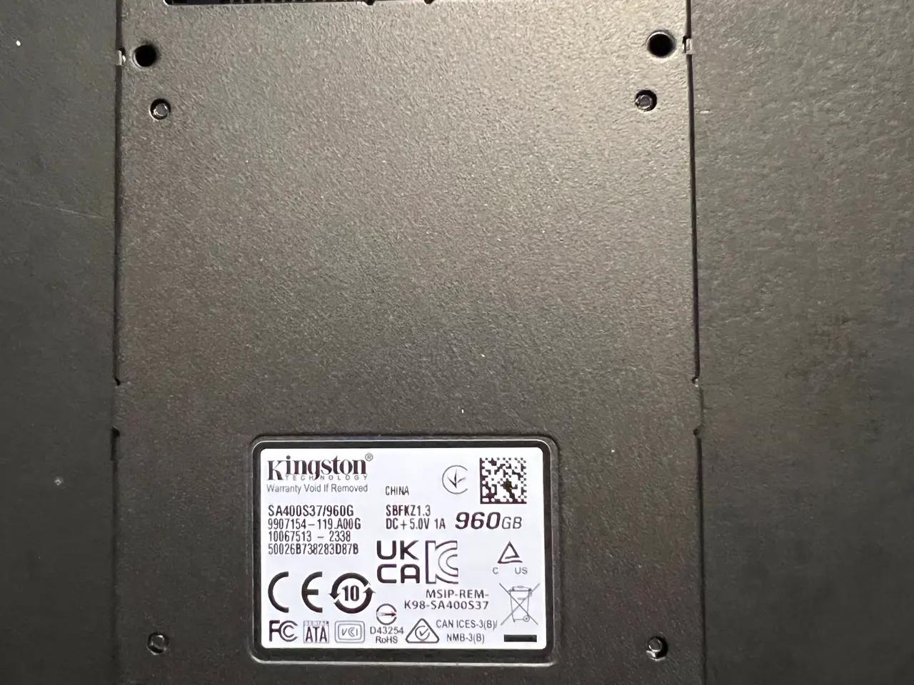 Billede 2 - Kingston A400 SSD 960GB – ubrugt