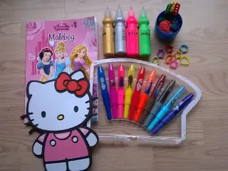 Glittermaling, Disney tuscher, Hello K.