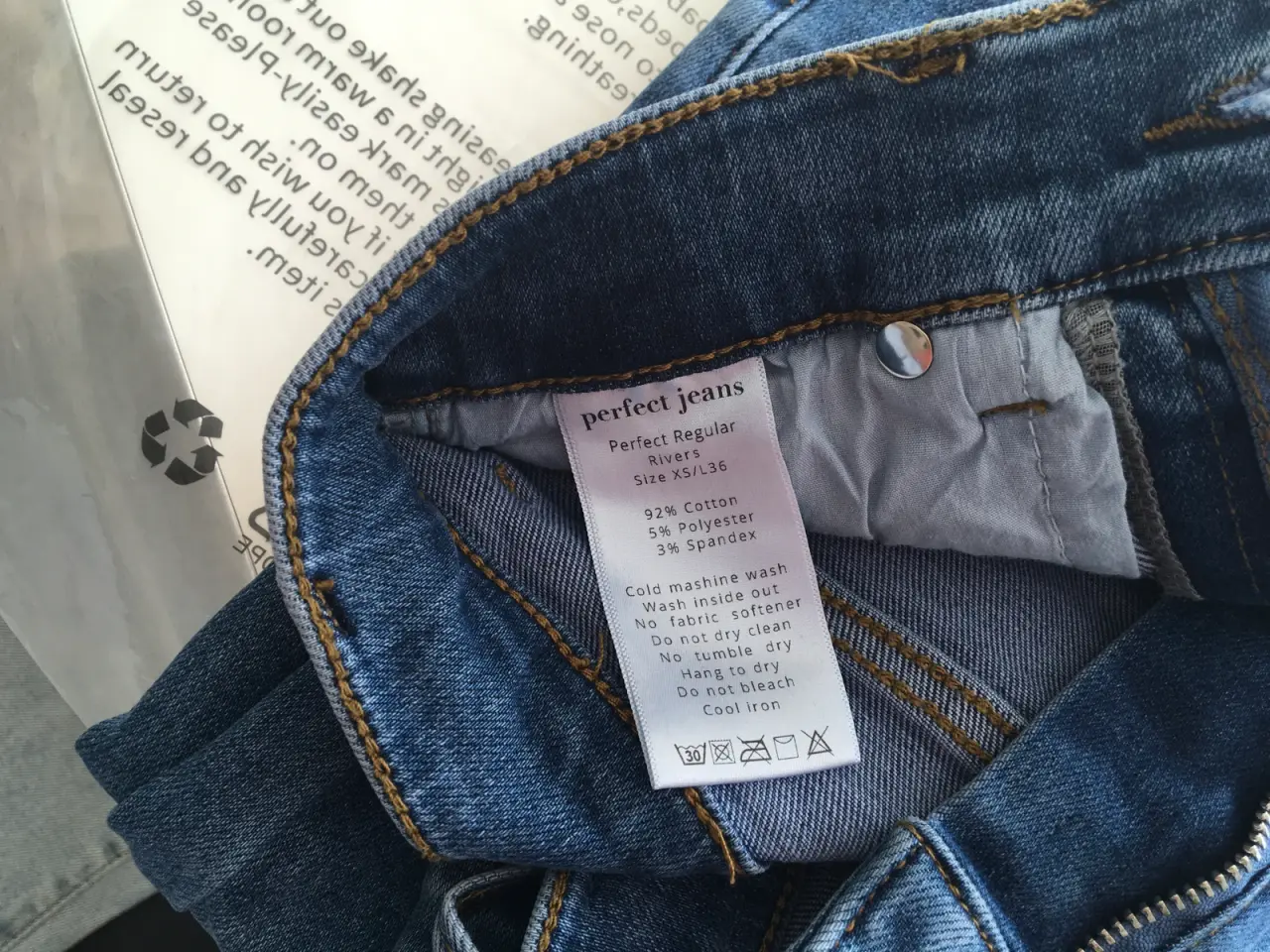 Billede 2 - Perfect Jeans, RegularXS i den flotte farve Rivers
