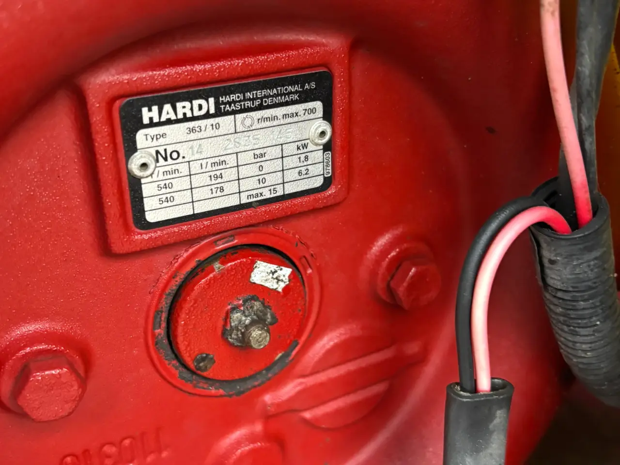 Billede 5 - Hardi 1500 l fronttank – stor pumpe