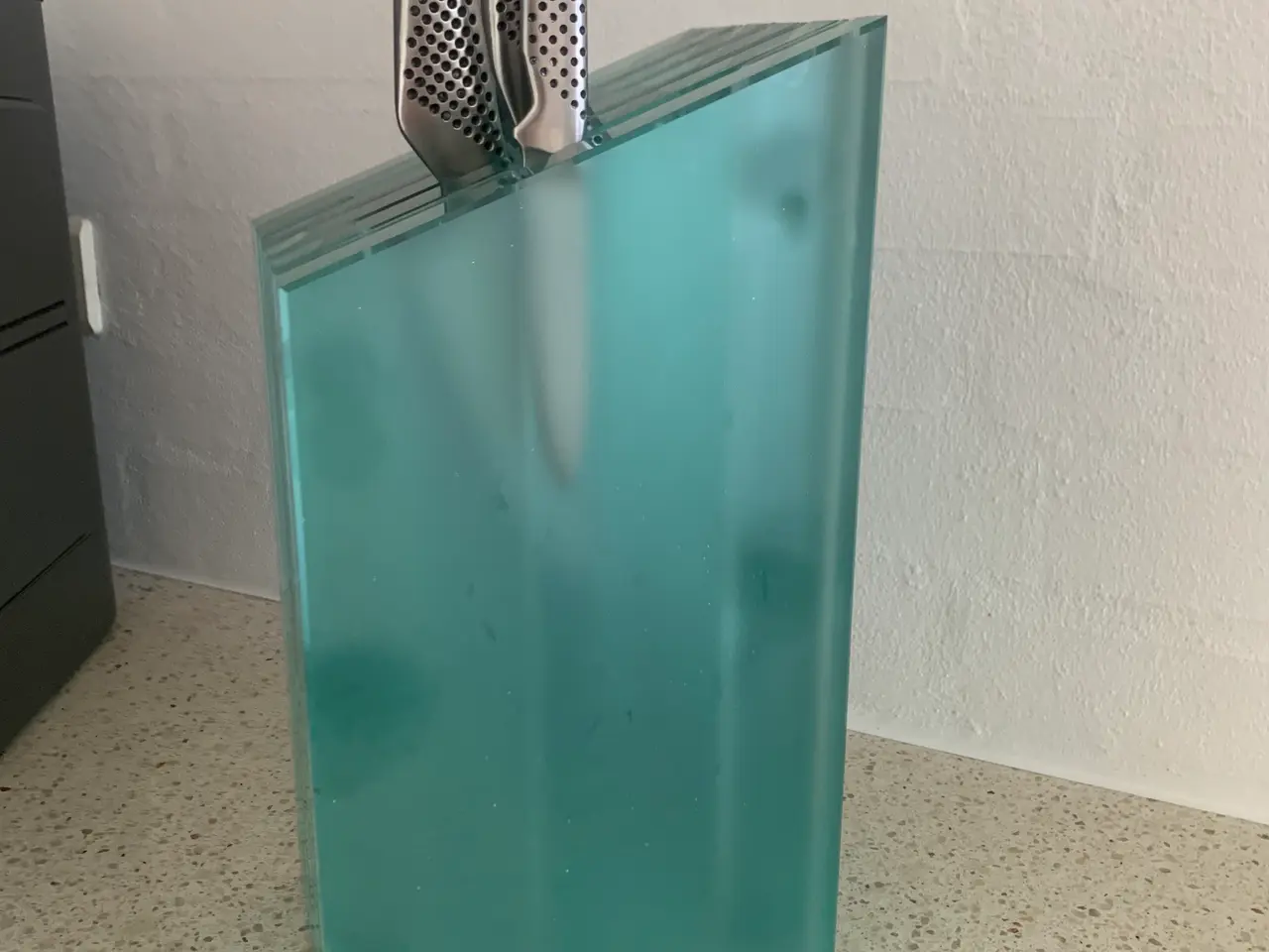 Billede 2 - Knivblok i glas