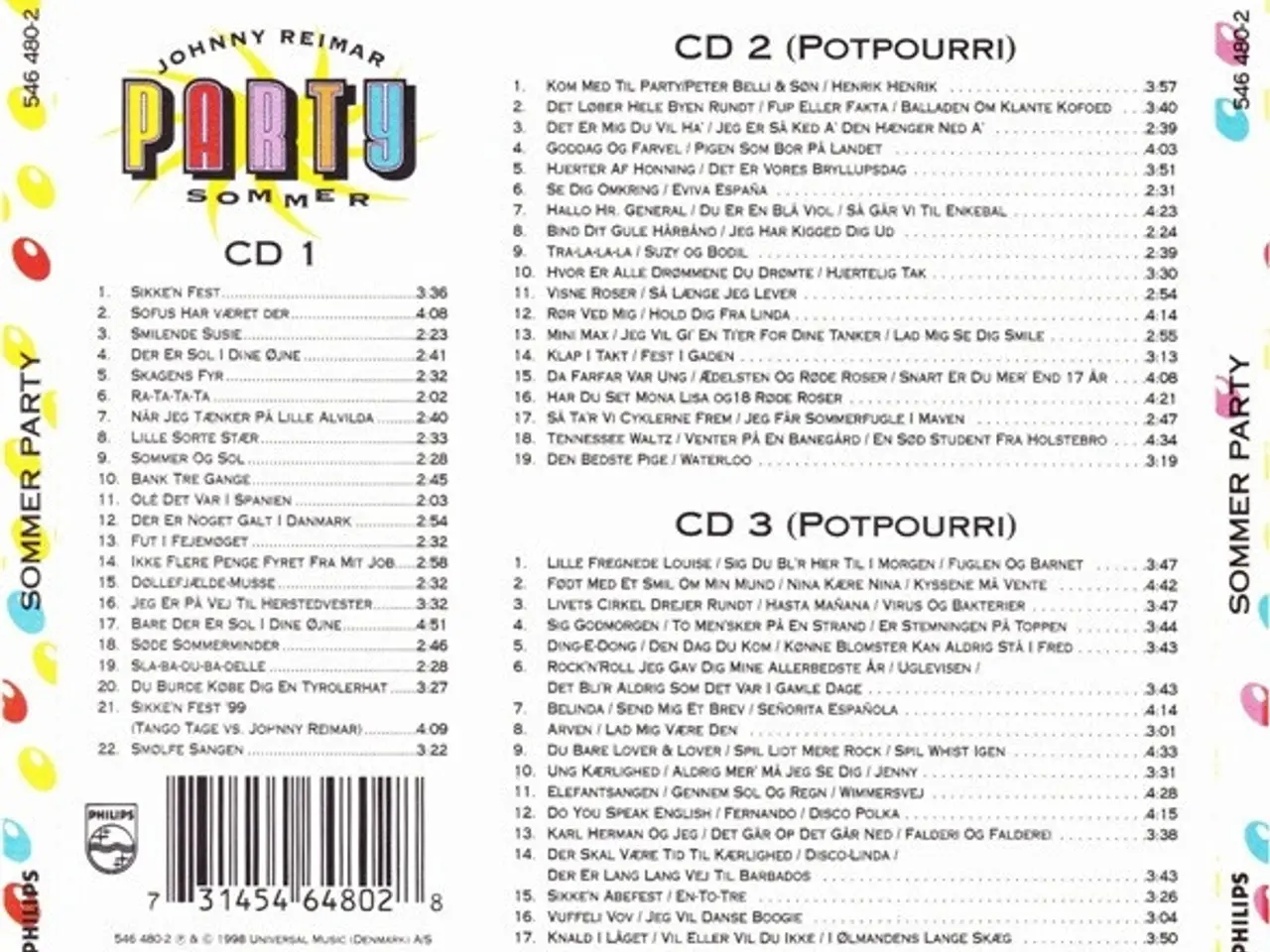 Billede 2 - Johnny Reimar – Sommer Party – 3CD