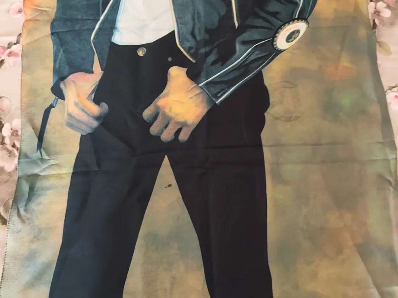 Billede 4 - Langt stort flag med Michael Jackson 