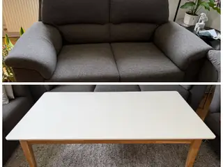 2 pers. sofa & Sofabord 