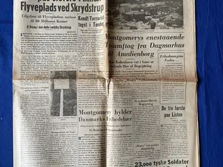 Avis - Jyske Tidende - 13. Maj 1945 - Tyskerne byggede Militær - Flyveplads ved Skrydstrup !
