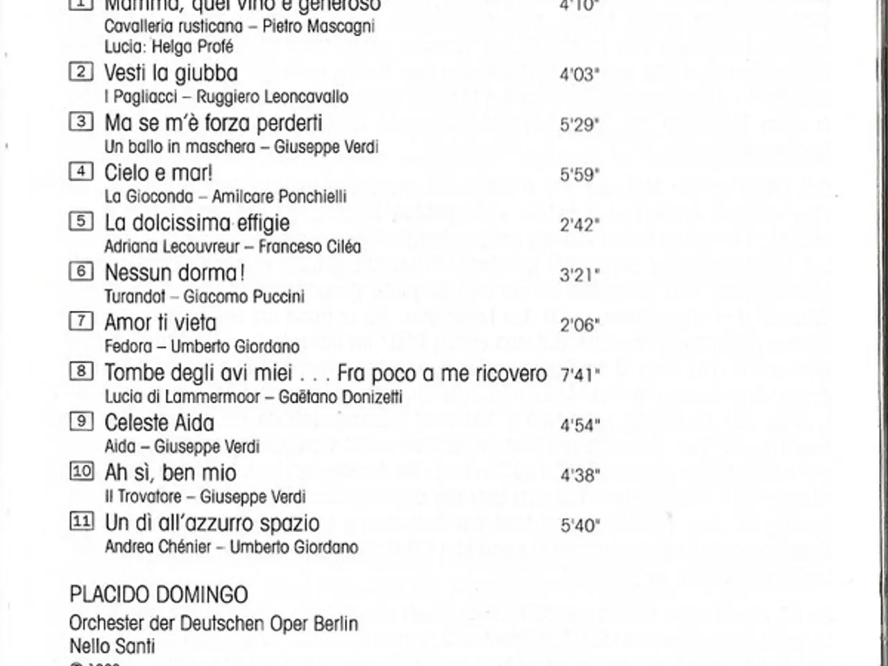 Billede 4 - Placido Domingo… – Nessun Dorma – CD