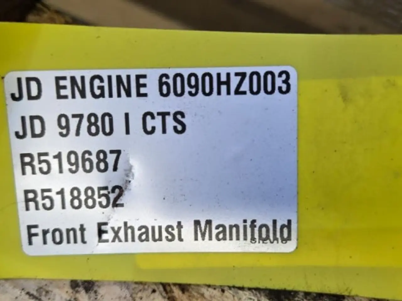 Billede 16 - John Deere 6090HZ003 Udstødningsmanifold R519687
