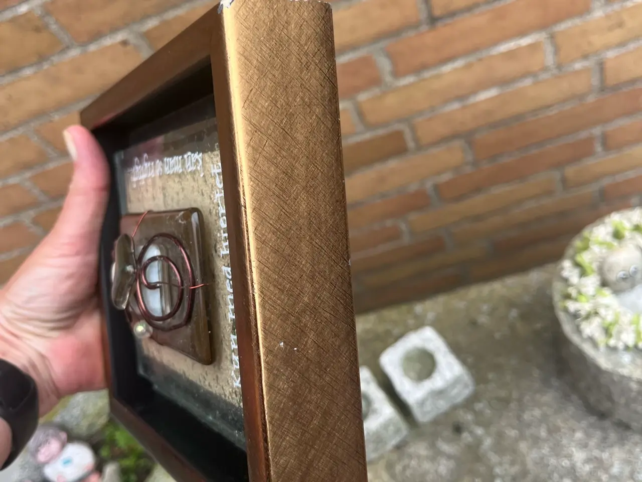 Billede 4 - Glasbillede i ramme