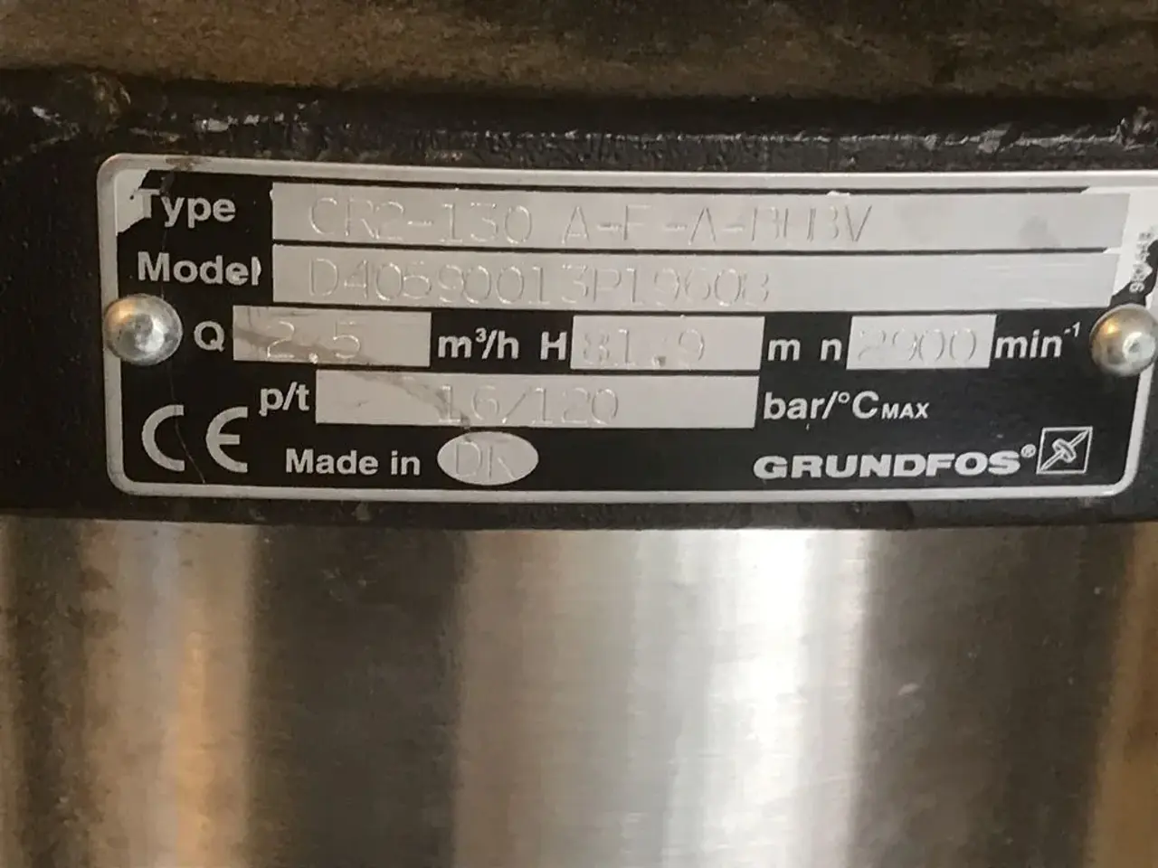Billede 2 - Grundfos CR2-130, helt ny