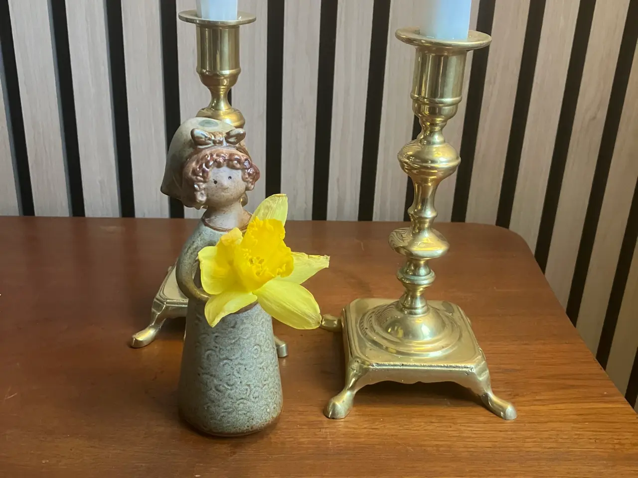 Billede 1 - Vintage blomsterpige i keramik