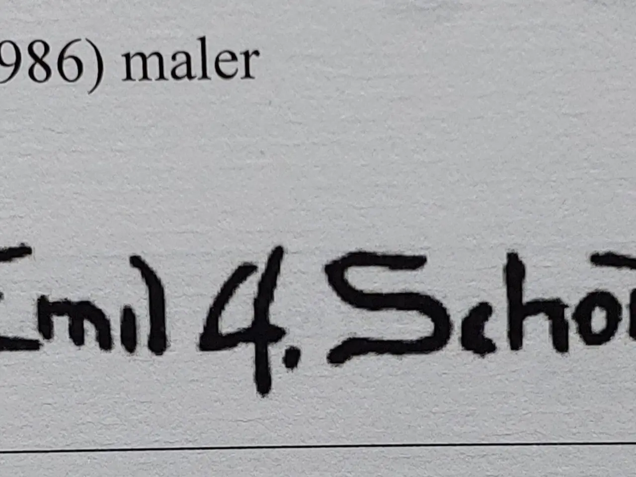 Billede 5 - EMIL A. SCHOU - ( 1896 - 1986 ) - oliemaleri
