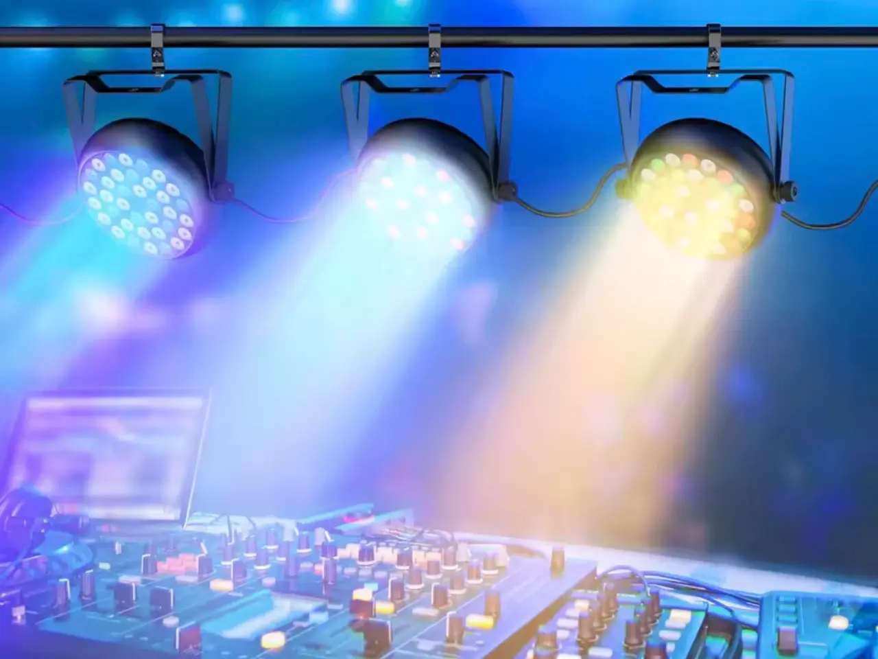 Billede 3 - Par lamper RGB 36 Leds - Nye (2stk)