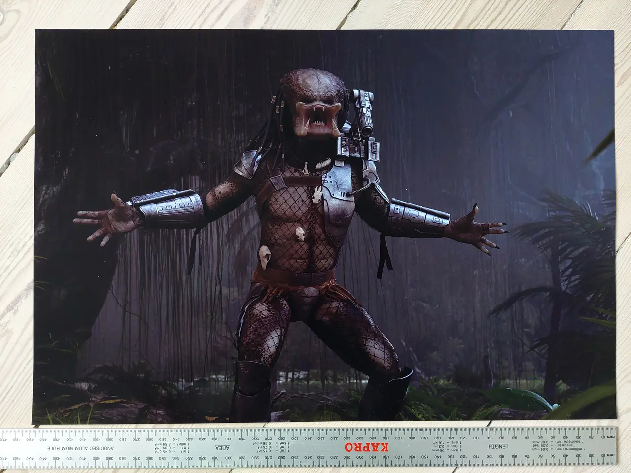 Billede 4 - Ubrugt Predator Plakat – Unmasked Jungle Art