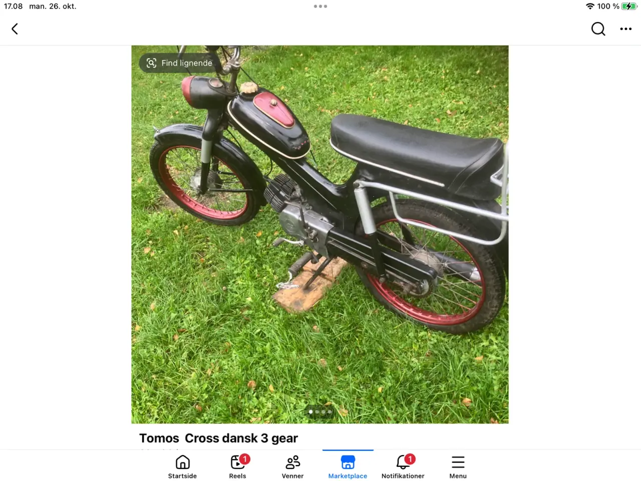Billede 1 - Tomos cross 3 gear dansk