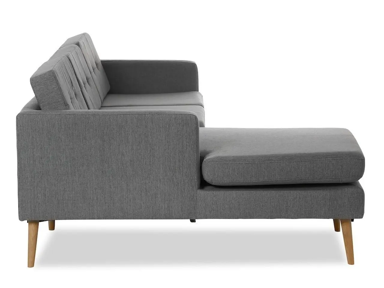 Billede 3 - Novelty sofa med venstrevendt chaiselong - lysegrå Inari 91