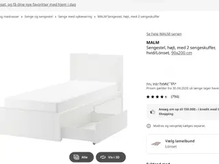 Ikea Malm seng -