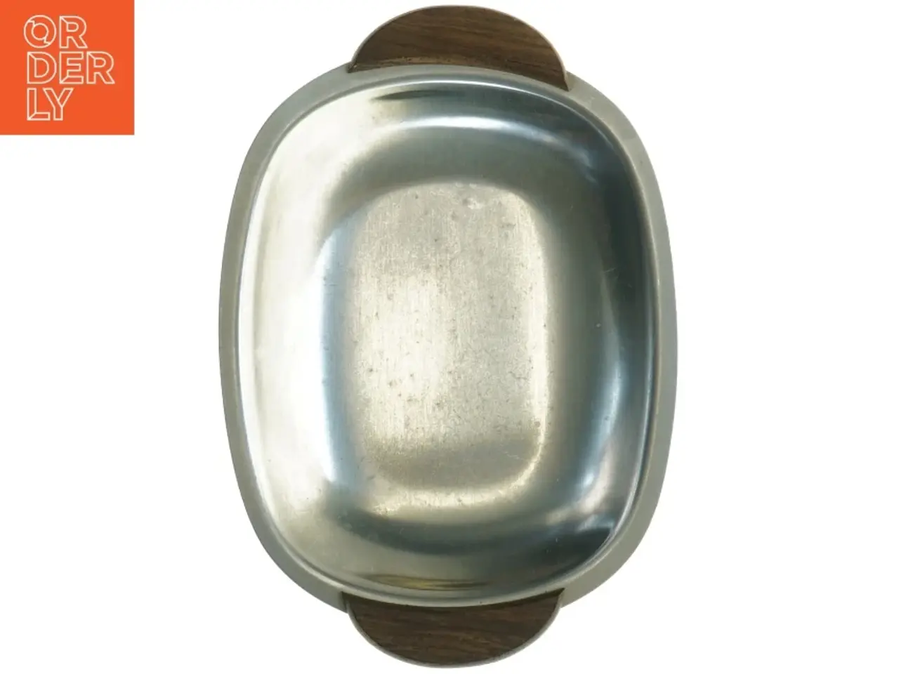 Billede 1 - Metalfad med træhåndtag (str. 17 x 11,5 cm)