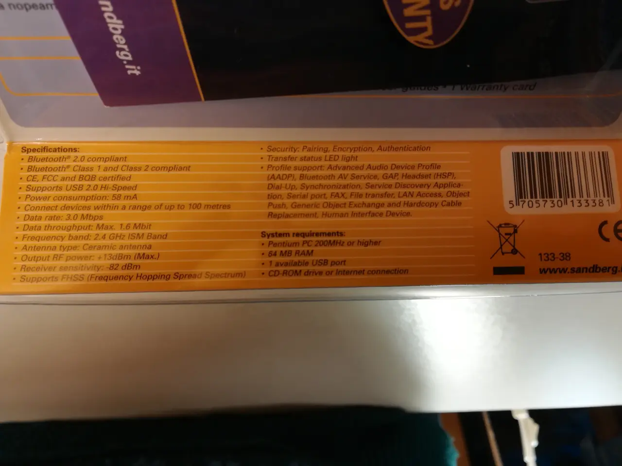 Billede 4 - Sandberg USB to Bluetooth 2.0 Class 1 Link