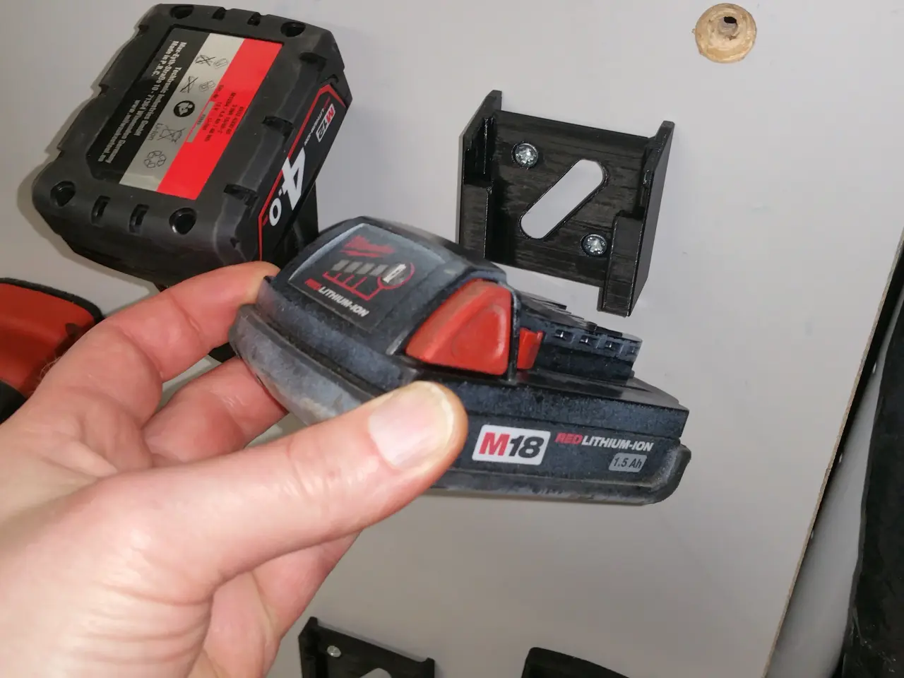 Billede 6 - Milwaukee 18v/12v holdere og beslag - 3d print