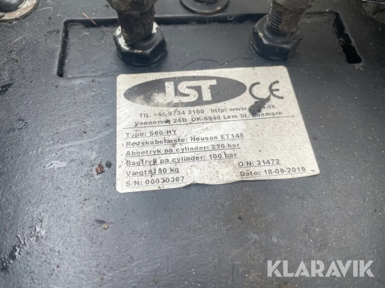 Billede 10 - Hydraulisk hurtigskifte JST S60HY
