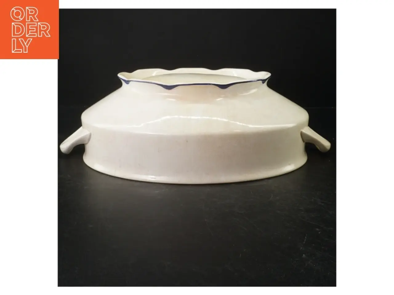 Billede 3 - Serveringsskål med Jugend stiltræk (str. 37x24 cm)DD F9