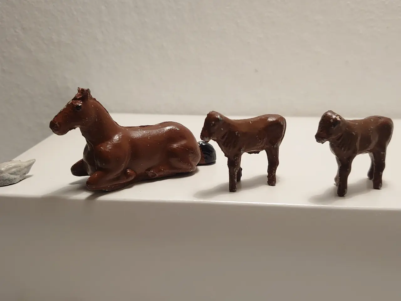 Billede 2 - 22 stk gamle bondegårdsdyr i metal. L 2,5-8,5cm