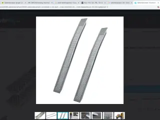 Opkørselsramper I Aluminium 2 Stk Buet - Mål 200x2