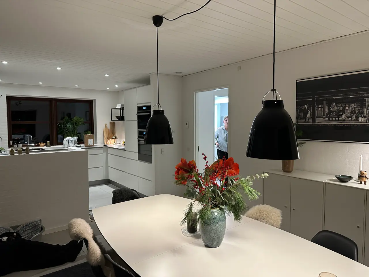 Billede 3 - 2 Caravaggio lamper P2 sorte med sort ledning