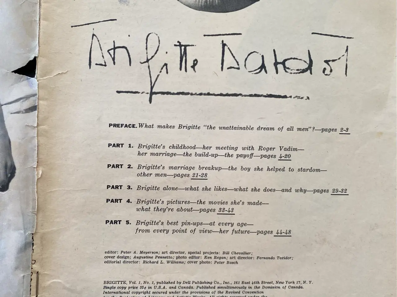 Billede 2 - Brigitte Bardot magasin – Brigitte pin-up blad på