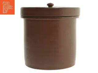 Glaseret køkkenkrukke (str. 17 cm)