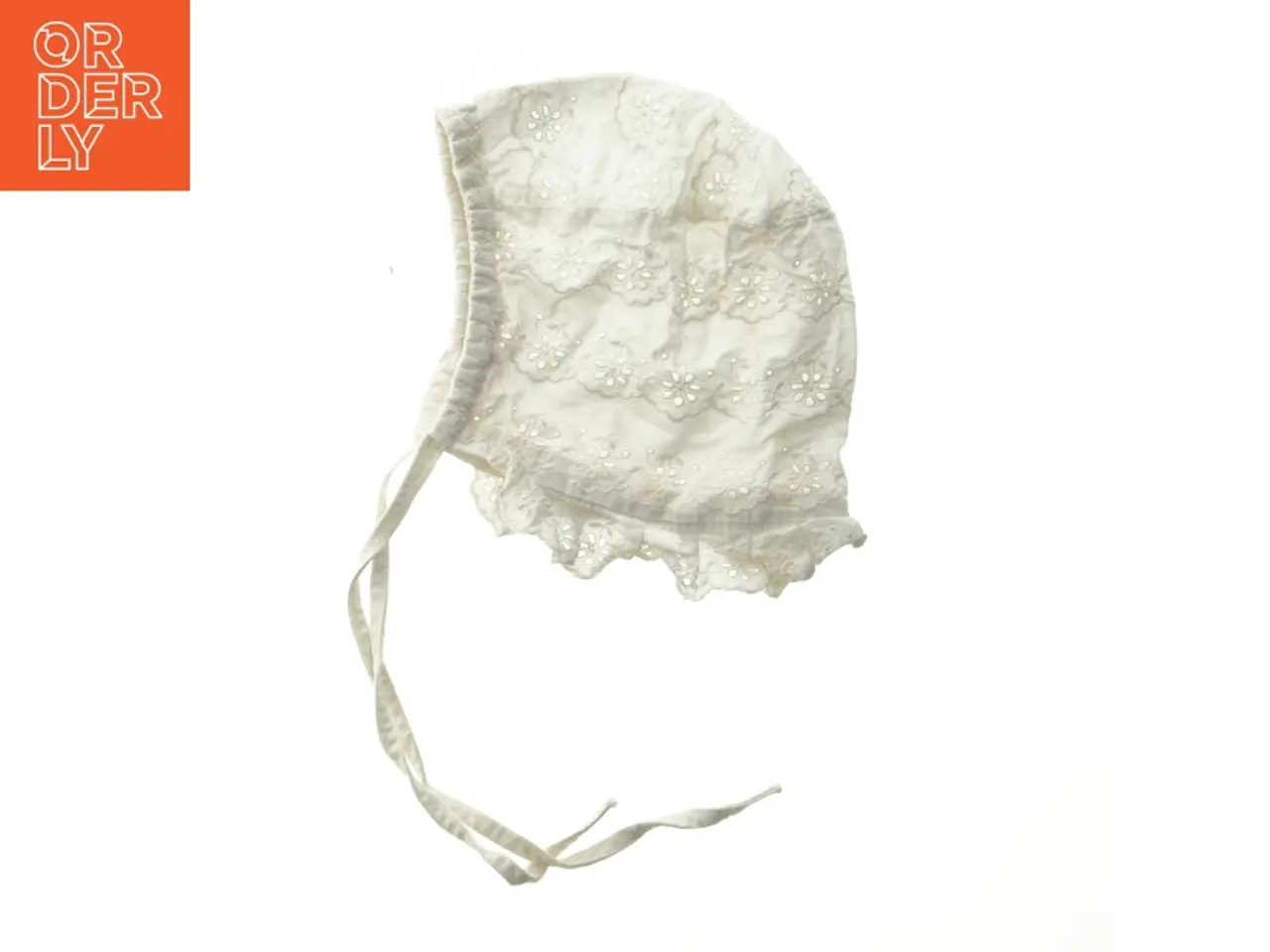 Billede 1 - Babyhue med blonder (str. 13 cm)