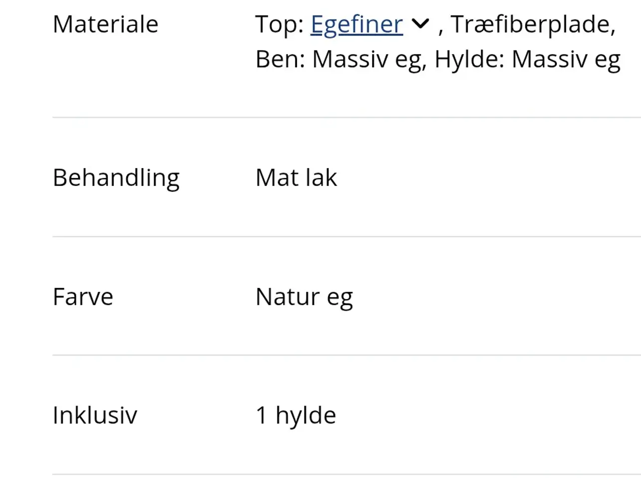Billede 2 - Lille hjørne sofabord natur egetræ