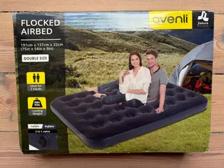 Aveni oppustelig dobbelt luftmadras 191 x 137 x 22