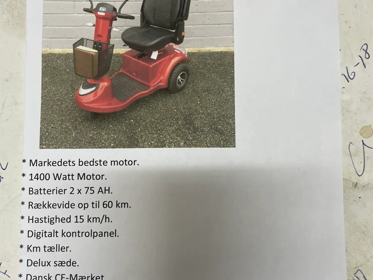 Billede 13 - Trehjulet El scooter