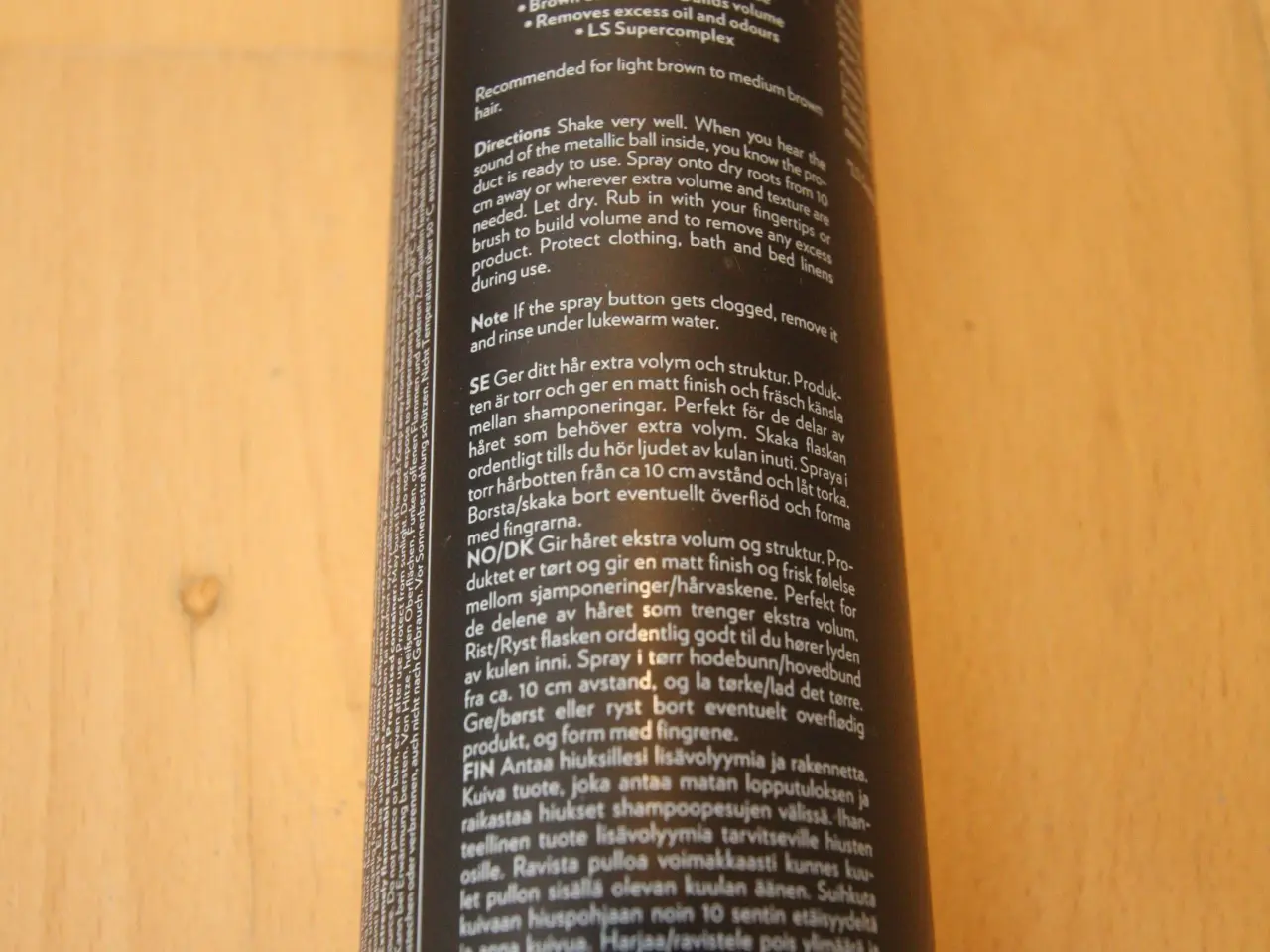 Billede 3 - Hårspray Lernberger Dryclean Brown (volumen)