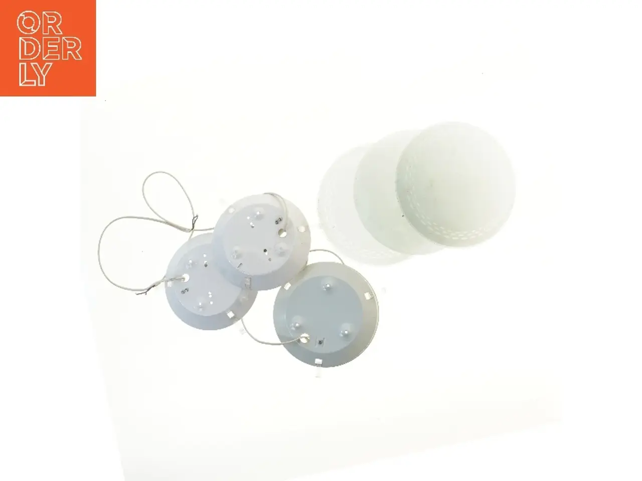Billede 2 - Loftlamper med glas (str. 3 styk, ø 25 cm)