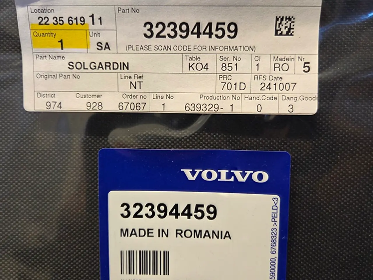 Billede 1 - Volvo C40 Solgardin