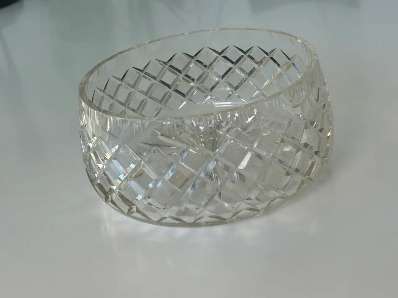 Billede 4 - Elegant slebet krystalskål – 22 cm i diameter