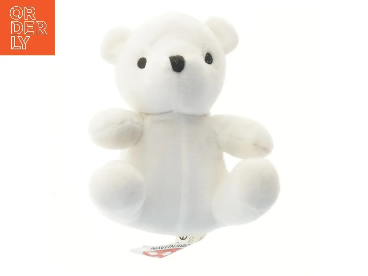 Billede 1 - Hvid teddy bamse fra Zoo København fra Zoo København (str. 15 cm)