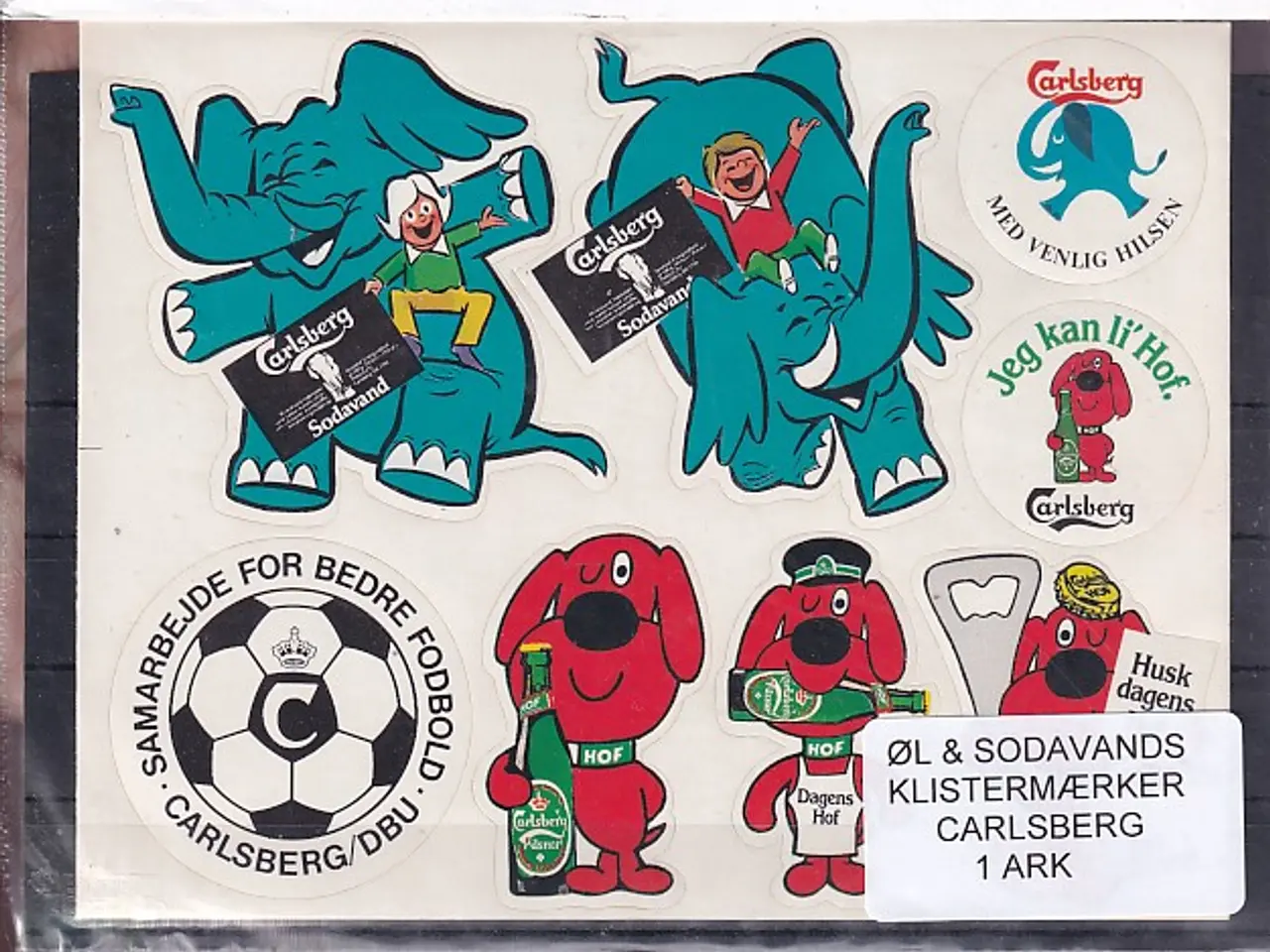 Billede 1 - Øl og Sodavands Klistermærke - Carlsberg - 1 Ark