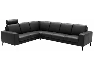 Hjort Knudsen Hadsten Læder hjørnesofa