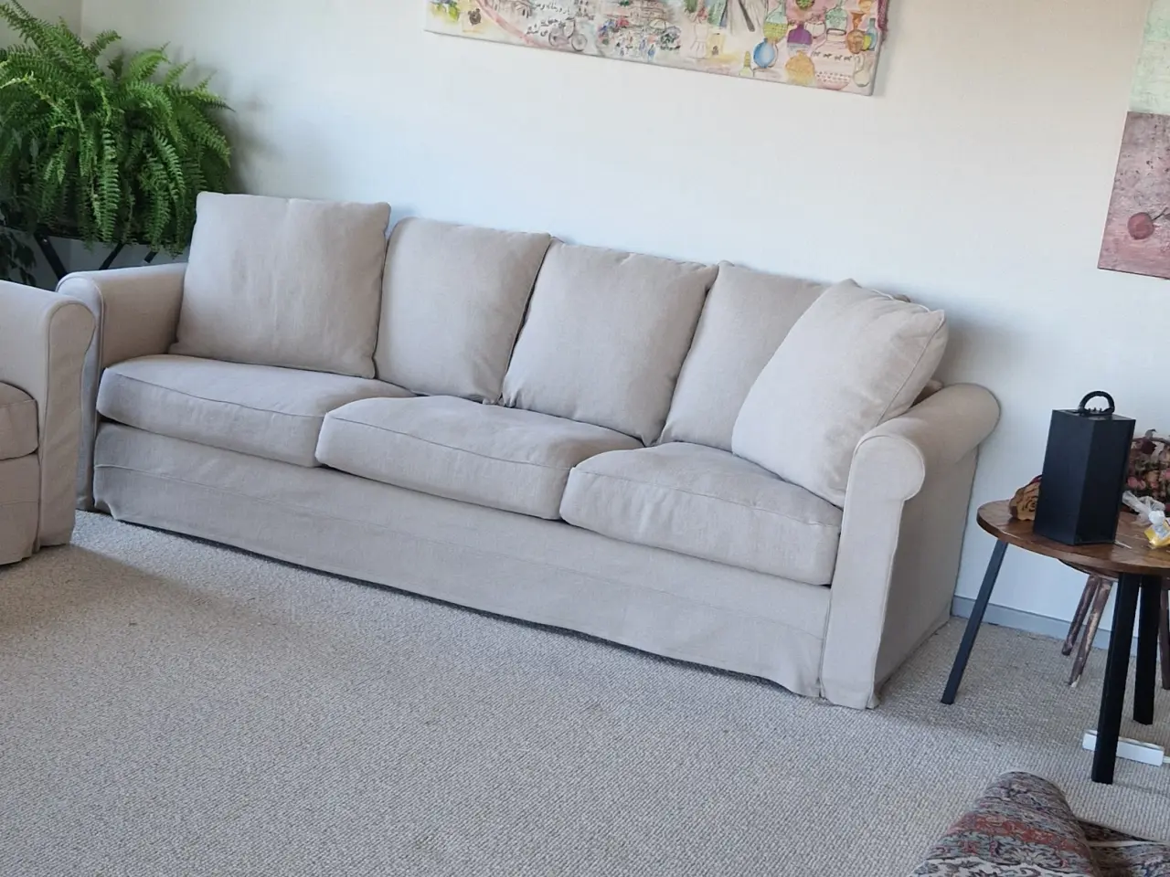 Billede 3 - Flyttesalg: Næsten nye 3 personers sofa