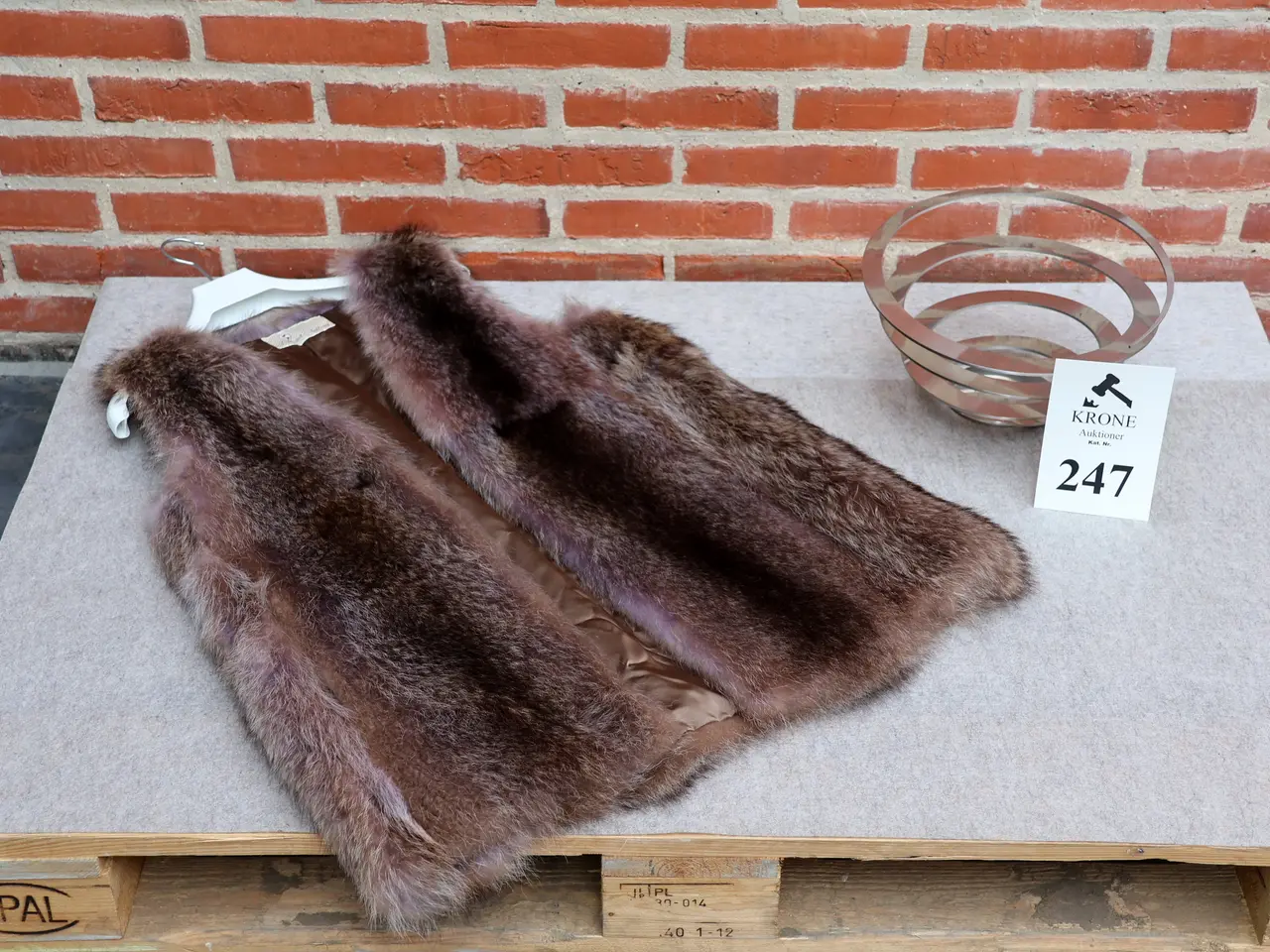 Billede 1 - Minkpels vest og Exel sprial frugtskål