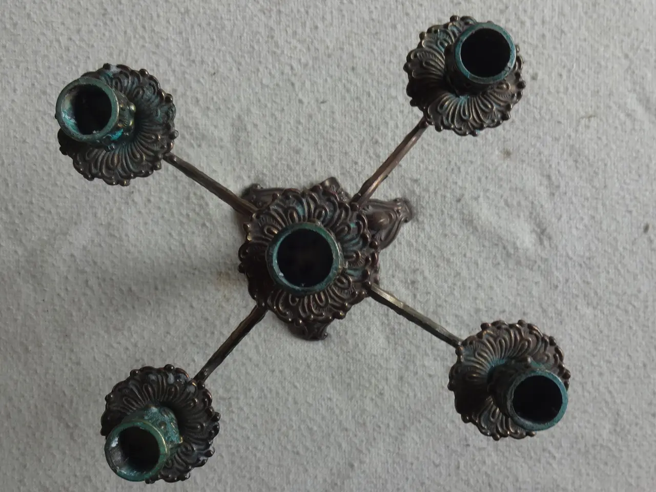 Billede 4 - Kandelaber/lysestage. Bronze.