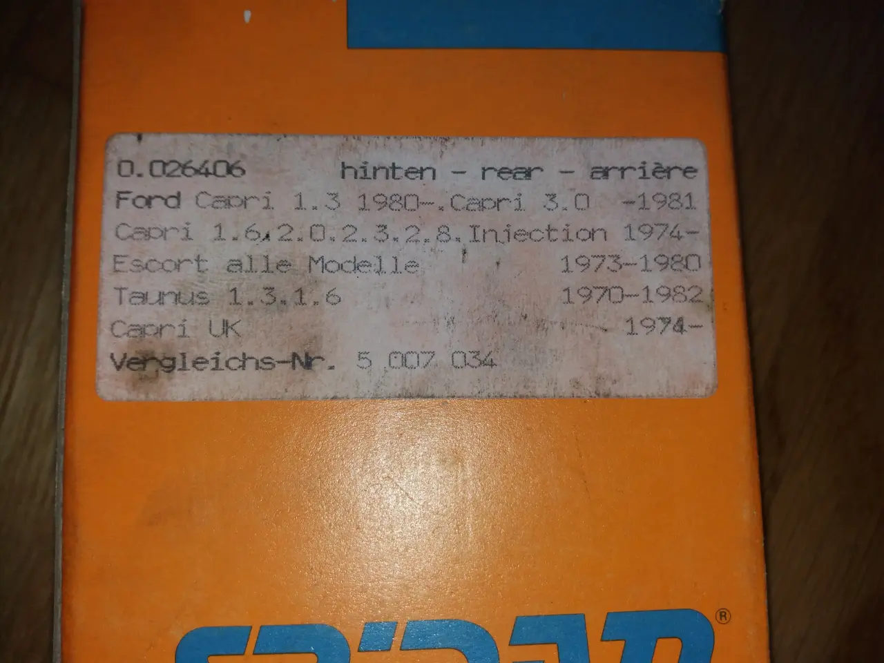 Billede 4 - Baghjulsleje Ford Taunus / Escort
