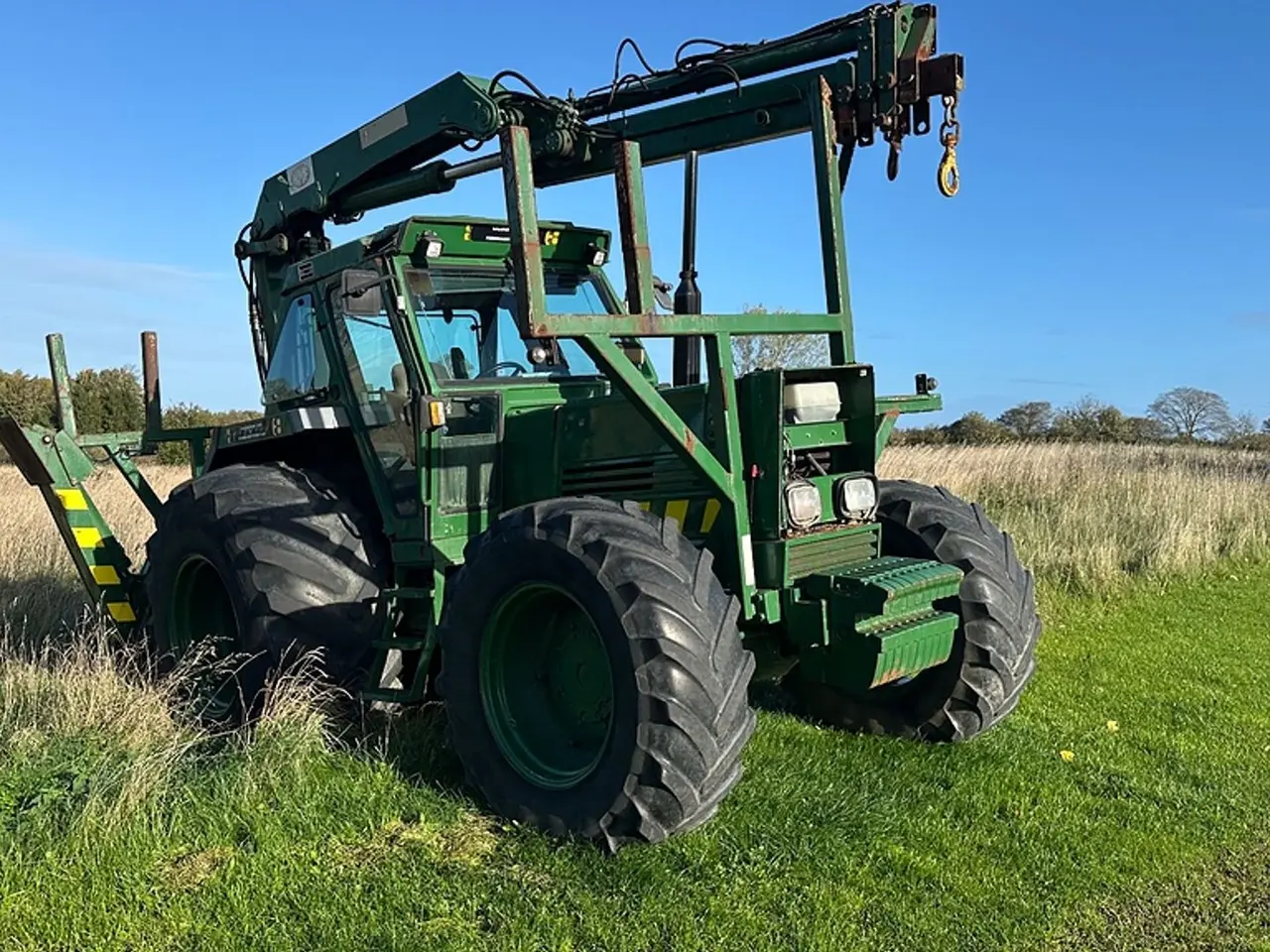 Billede 3 - Fiat 140 - 90 Traktor med kran