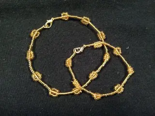 ARMBÅND # Glasperler # med 'blomster'