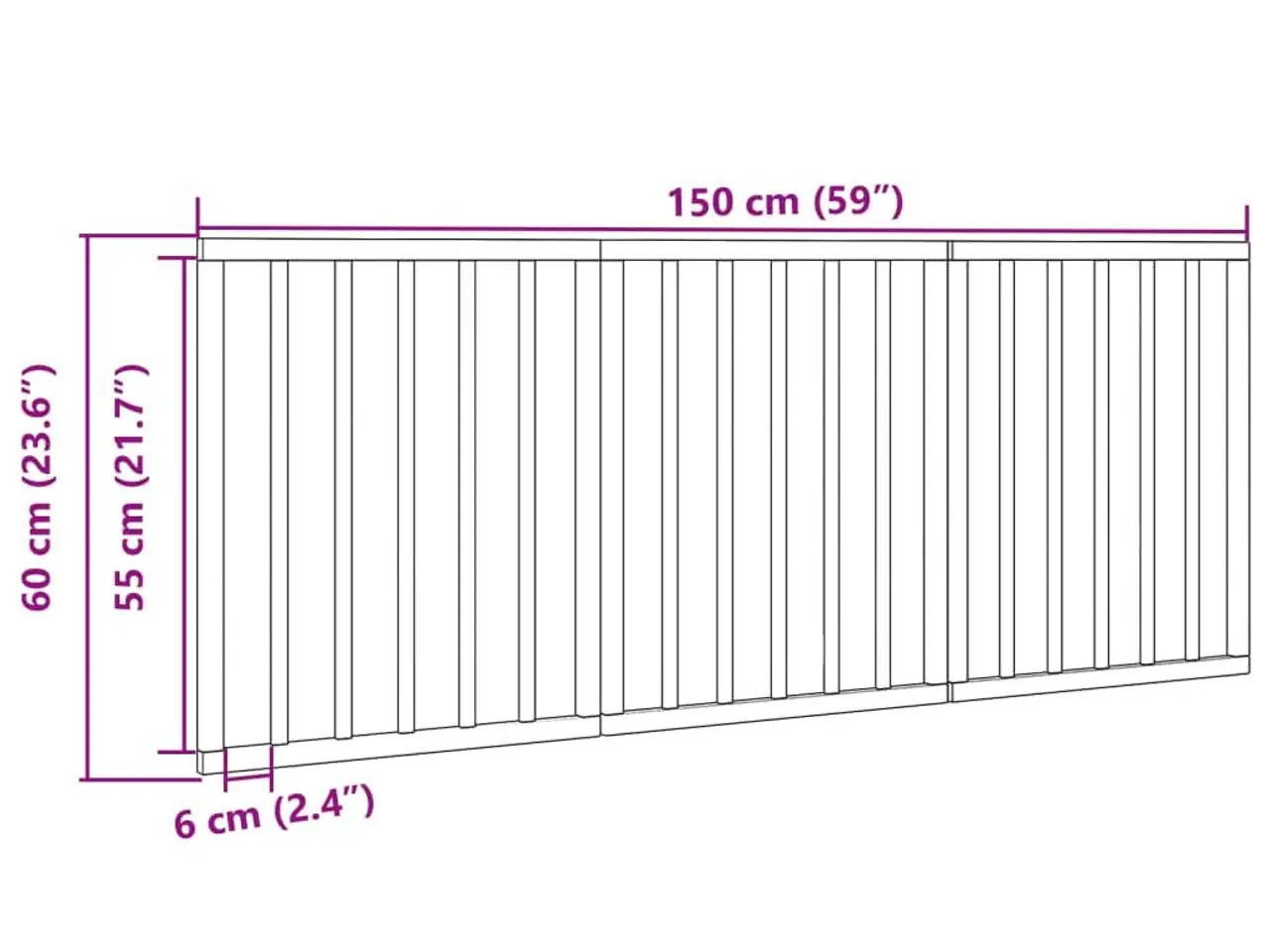 Billede 8 - Hundegitter foldbart - 3 paneler, 150 cm i poppeltræ