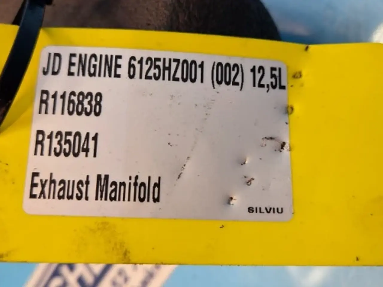 Billede 15 - John Deere 6125HZ001 Udstødningsmanifold R116838