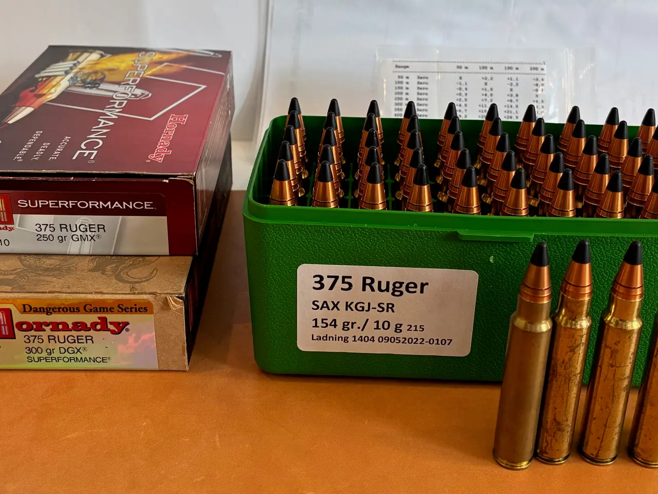 Billede 1 - 375 Ruger patroner